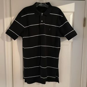 Ralph Lauren Black With White Stripes Polo